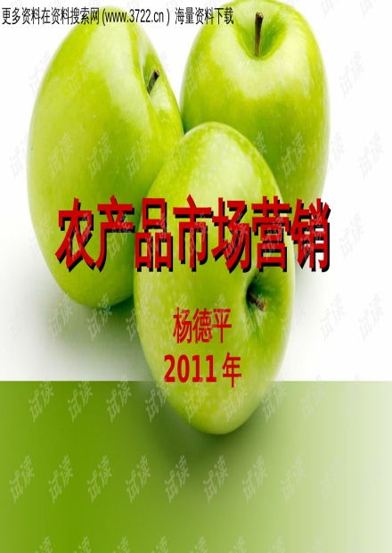 02006农业科技人员培训教材 农产品市场营销培训 ppt42页 .ppt 互联网文档类资源 csdn下载